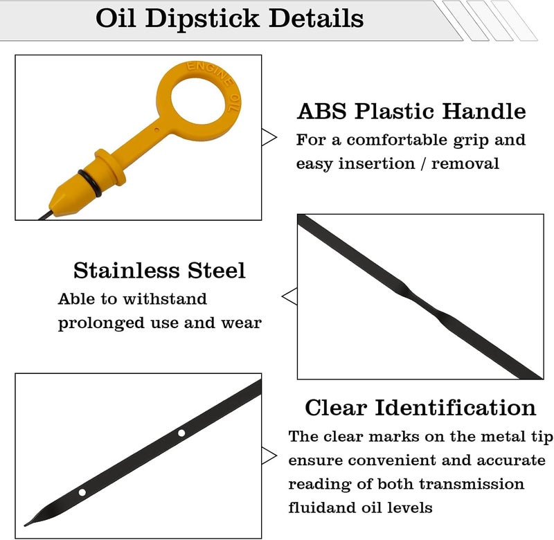 FBLOWMOD 11139AA050 Engine Oil Dipstick Indicator, Compatible with Subaru Outback Forester Impreza Legacy Crosstrek Engine Oil Fluid Level Dip Stick Replace 11139AA050 - Image 4